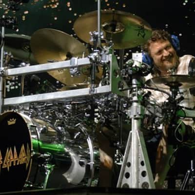 DW/Hart Dynamics Rick Allen's Def Leppard, 2002 "X" Tour Drum Set (#3). Autographed by the whole band. Authenticated! image 5