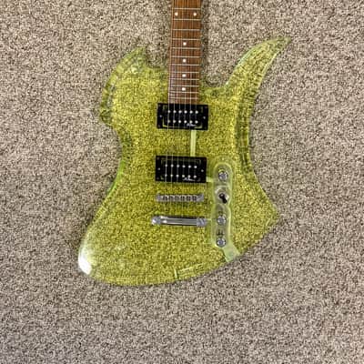 1999 BC Rich Mockingbird Transparent Acrylic Green – RARE – Gig Bag Included image 1