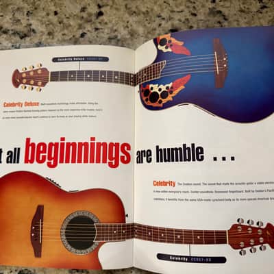 Ovation Catalog 1999 1865 Al Di Meola elite 12 string legend nylon 1863 1867 special balladeer celebrity deluxe cs257 CC01 CC-026 long neck mandolin bass Trekker Viper image 9