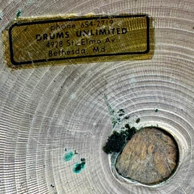 Vintage 1967 Zildjian Matched Set of Cymbals 20" ride, 17" sizzle crash, 14" super-thin hi-hats image 2