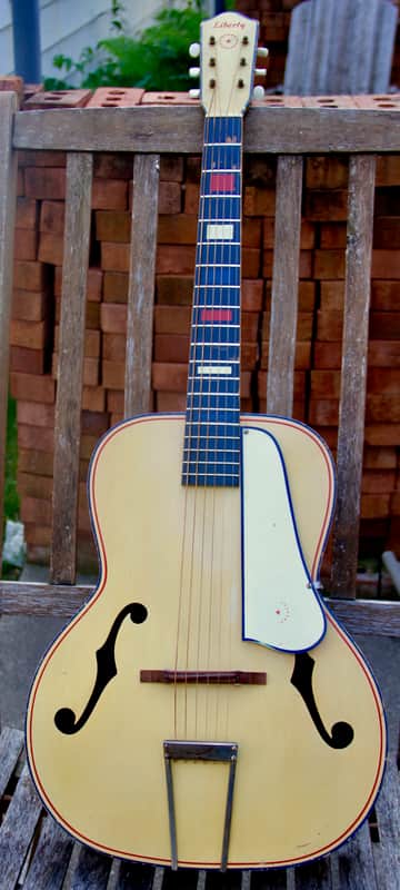 Liberty/Kay/Harmony Archtop 40's/50's Red/Blue and Buttercream Patriotic Gem! image 1