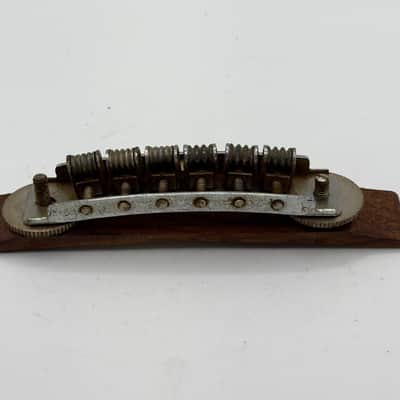 Teisco Hollowbody Electric Guitar Bridge MIJ Japan 1970s - Chrome image 3