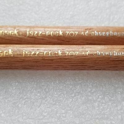 Vintage RARE! PRO-MARK * ED SHAUGHNESSY * 1970s ? JAZZ ROCK 707 DRUMSTICKS *OAK?* Factory Matched Pair Pro Mark Drumsticks image 5