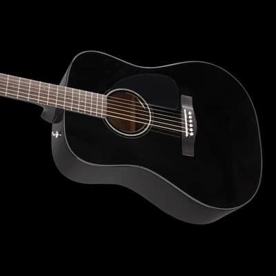 Fender CD-60 Dreadnought V3 Walnut Fingerboard Black With Case image 7