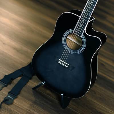 Washburn WA90CE Acoustic-Electric Guitar Kit – Dreadnought Cutaway, Built-In Tuner, Okoume Body – Perfect Holiday Gift for Adults, Beginners, Musicians & Live Performance image 9