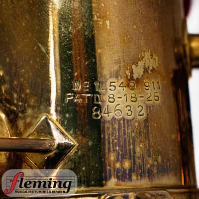 Vintage 1920 King "The King" Alto Saxophone - Brushed Gold Plate image 22