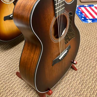 Taylor 324ce Baritone-6 LTD Tropical Mahogany Top & Neck, West African Crelicam Ebony Fretboard with Case image 8