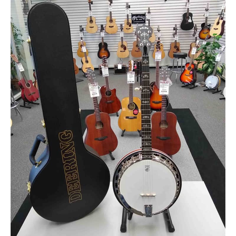 Deering Sierra 5-string Resonator Banjo w/Hard Case image 1