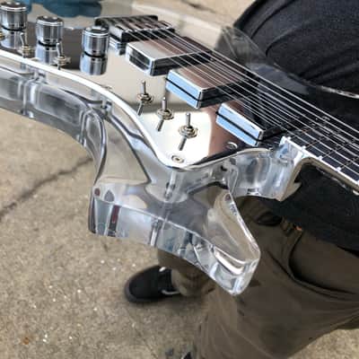 Electrical Guitar Company Jerry Garcia Acrylic Hybrid OBEL aluminum neck 2019 Polished image 12