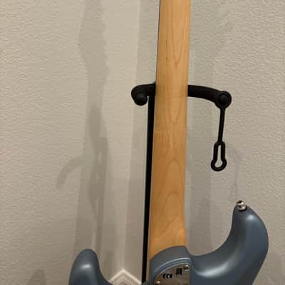 Fender American Elite Stratocaster HSS Shawbucker with Ebony Fretboard 2019 - Satin Ice Blue Metallic image 8