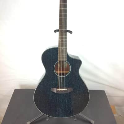 Excellent Breedlove ECO Rainforest S Concert CE Acoustic-Electric Guitar Midnight Blue African Mahogany