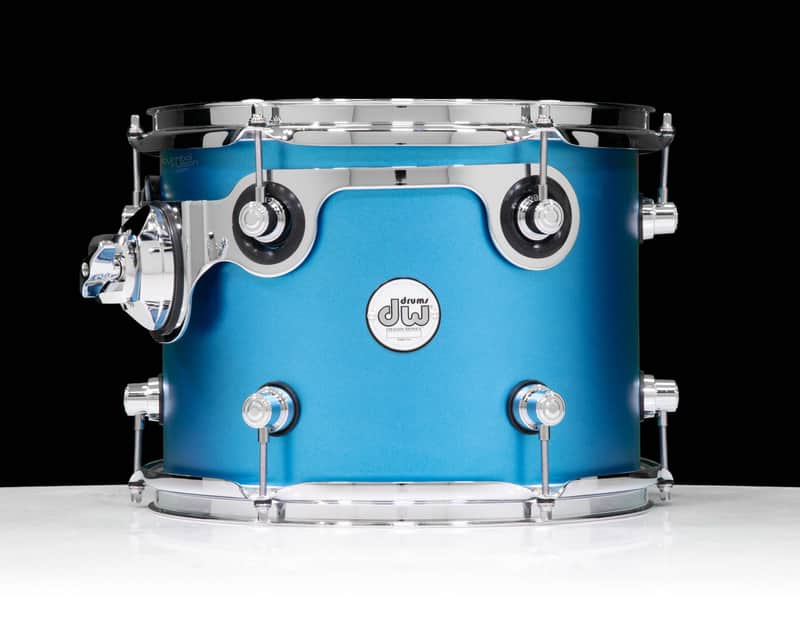 DW Design Series Component Drums 9x12 Aqua Metallic image 1