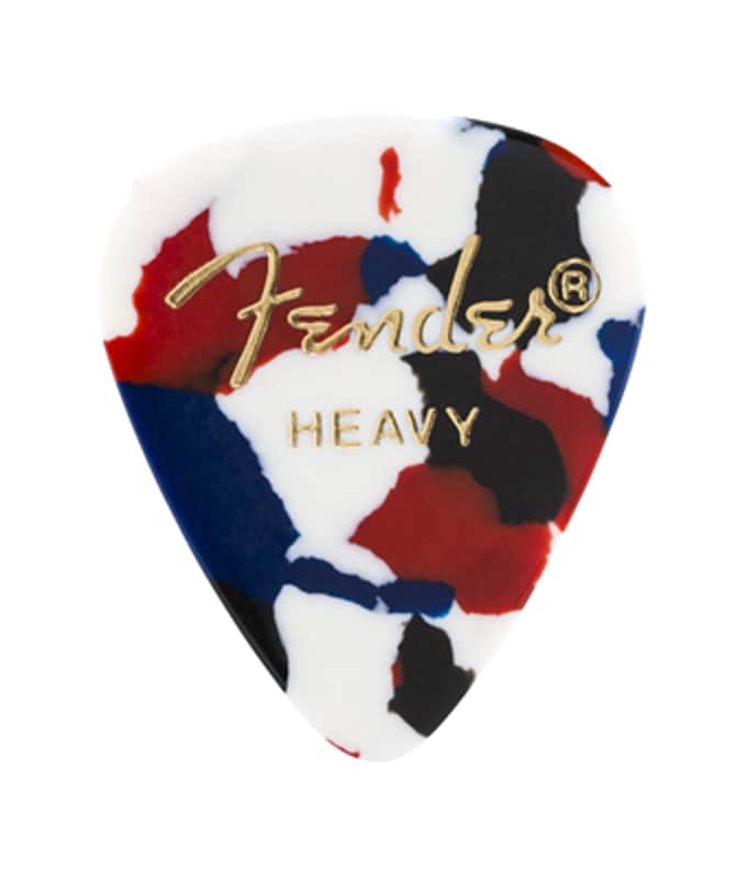 Fender 351 Celluloid Picks - 12-Pack-Confetti / Heavy image 1