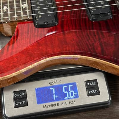 PRS Custom 24-08 Mango Limited Fire Red / Gray Black Fade w/case 0424349 image 15