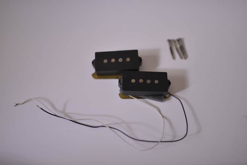 Vintage 1976 Fender Precision BASS Pickups Set HOT 11.21K 1970's PBass Guitar image 1