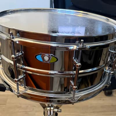 Ludwig LW0613SL Supralite 6x13" 8-Lug Steel Snare Drum 2012 - Present - Polished Steel image 7