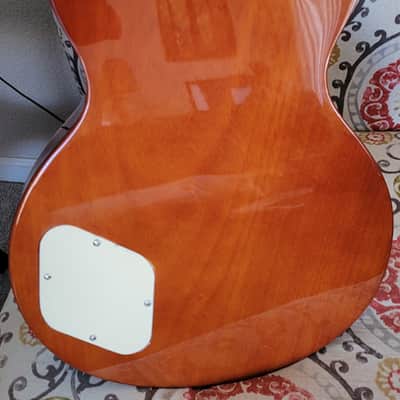 Leo Jaymz ‘Black Tea’ Deluxe LP Electric Guitar w/Gigbag image 4