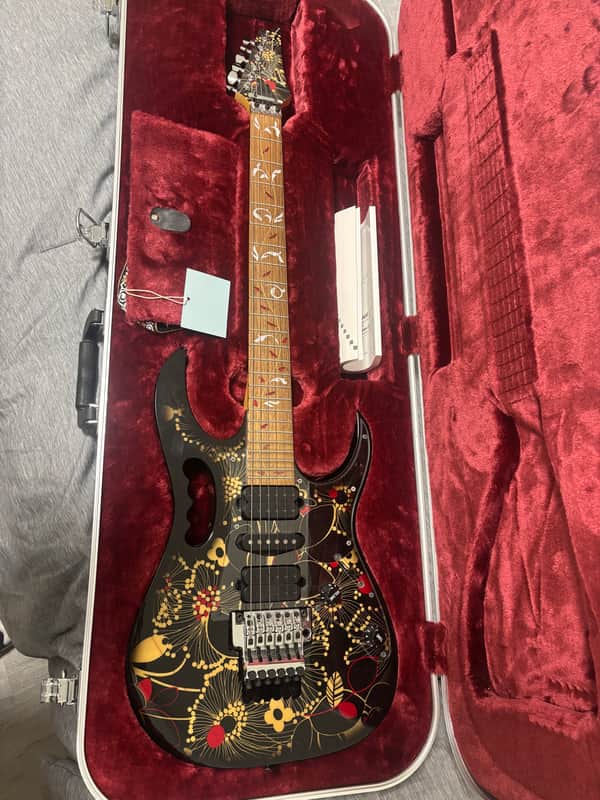 Ibanez JEM77-FP2 Steve Vai Signature 2010 - 2018 - Black Floral Pattern 2 image 1