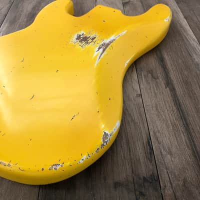 FRANCHIN Jupiter bass body Relic Aged Monaco Yellow 100% Nitro Lacquer Poplar Precision P-Bass Style Made in Italy - Stock piece #23660926 image 12