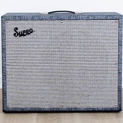 1965 Supro Thunderbolt S6420 Vintage 1x15 Tube Amp, Near-Mint w/ Jensen C15PS & USA Tube Set image 2