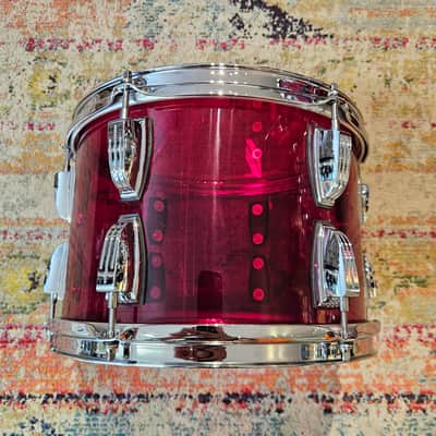 Ludwig Red Vistalite 20-14-12" Downbeat Drum Kit 2023 image 17