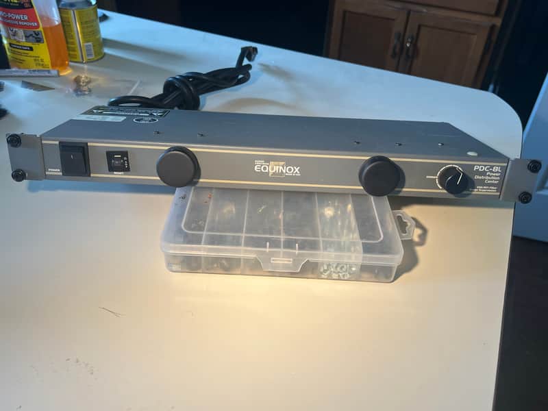 Audio Centron Equinox (similar to Furman)  PDC-8L EMI/RFI Filter / Surge Protector, Power Distribution center with Lights. image 1