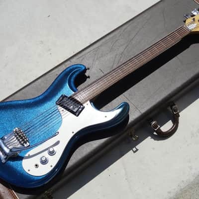 Mosrite Baritone Prototype 1966 Sparkle Blue image 2