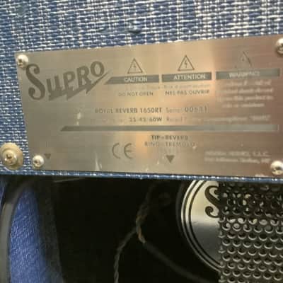 Supro 1650RT Royal Reverb 2015 - Present - Blue Rhino image 9