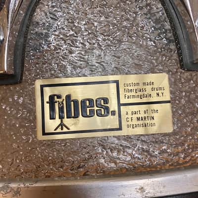 VINTAGE Fibes 1970's Acrylic 22/12/13/14/16/16 + 14" Snare Crystalite Drum Set image 9