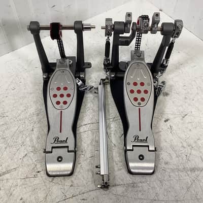 Pearl Eliminator Redline Double Kick Pedal - Silver / Black / Red image 1