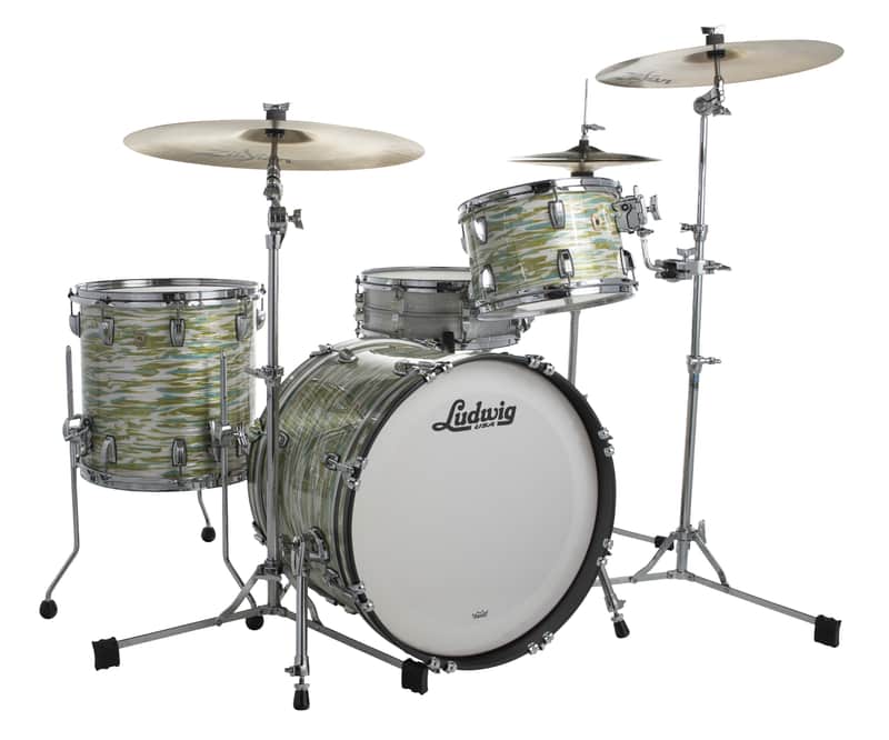 Ludwig *Pre-Order* Classic Maple Blue Olive Oyster 20x16, 12x8, 13x9, 14x14, 16x16 Special Order Drum Kit Shells Authorized Dealer image 1