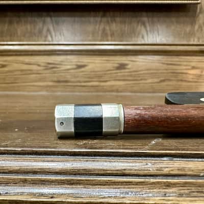 German Unstamped 3/4 French-style Pernambuco Bass Bow circa 1900 image 8