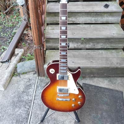 Gamma Single cutaway style guitar Japan 1970's 1970's cherry sunburst image 1