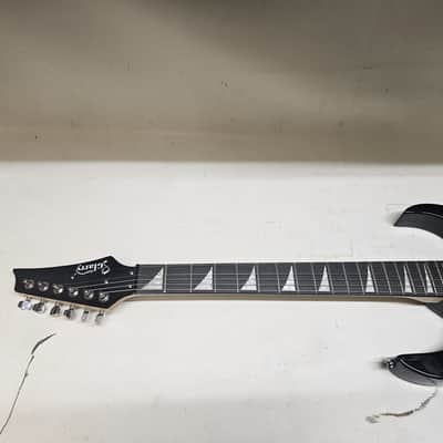 GLARRY ELECTRIC GUITAR - SUNBURST MISSING A STRING image 4