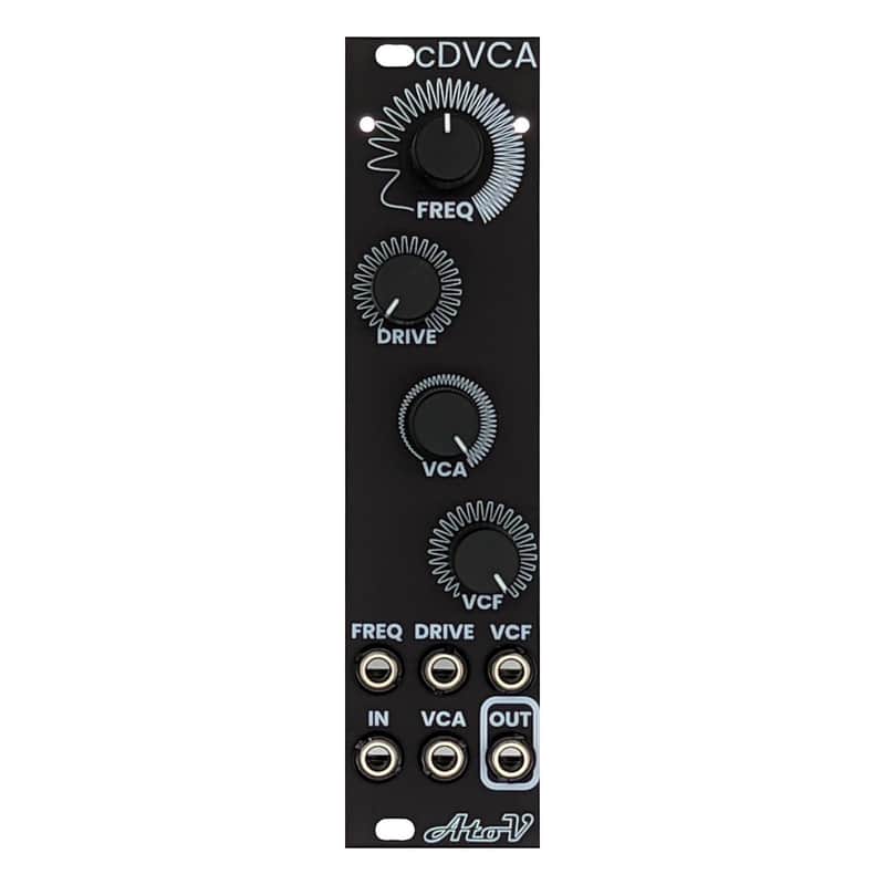 AtoV Project cDVCA Eurorack Waveshaper/VCA/VCF Module (Black) image 1