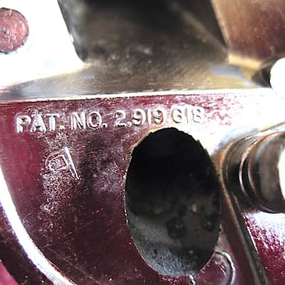 Slingerland Bass Drum Spur Leg Mount Bracket, Thin Spur (Right Side) - Vintage (USED) image 5