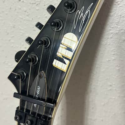 2007 ESP LTD Alexi-600 Signature White with Black Pinstripe image 7