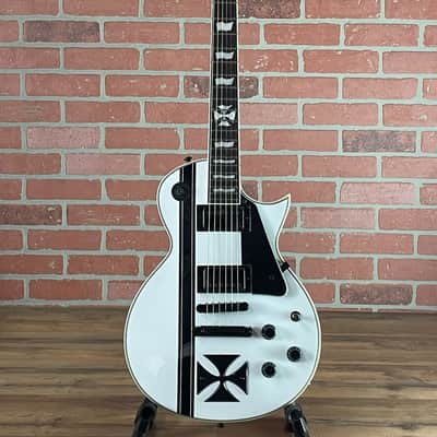 ESP LIZARD SPECIAL V Yuki-Model MOD Pearl White (S/N:S1339103) (12