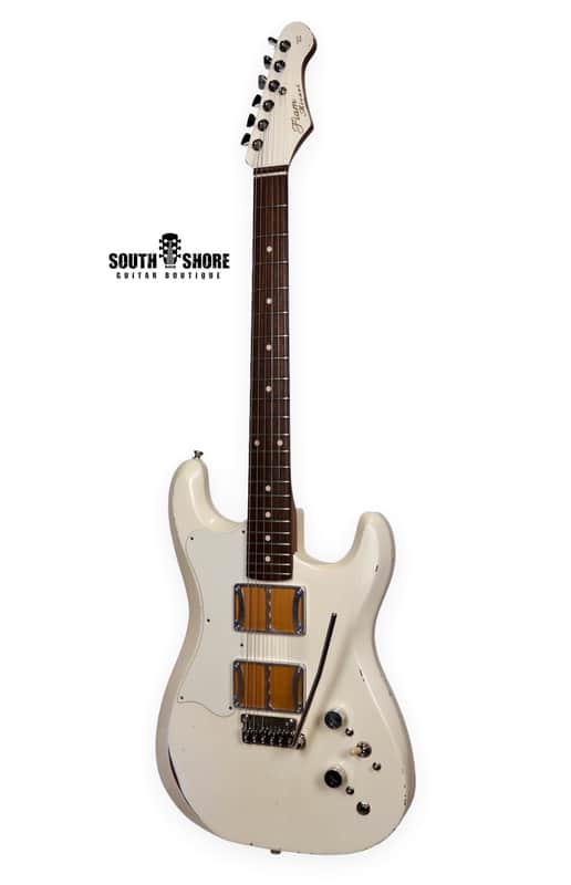 Fiam Guitars Mirari 2022 Antique White over Suntan Copper w/ Torn Trem Route, by past Ronin luthier, image 1