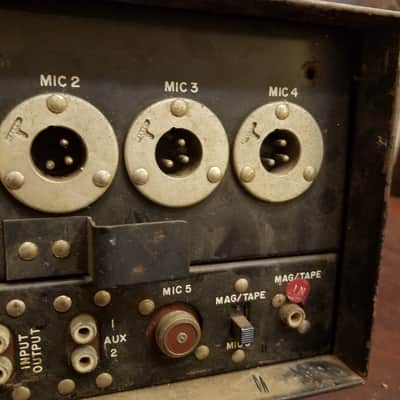 Bogen MX60A Mixer Amplifier 60 Watt Tube Amp Head 8417 1960 Black Steel image 10