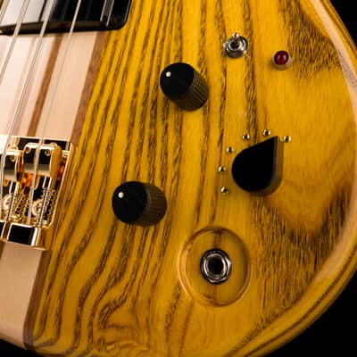Aria Pro II SB-1000 Reissue 4-String Electric Bass Guitar Made in Japan Oak Natural with Gig Bag image 8