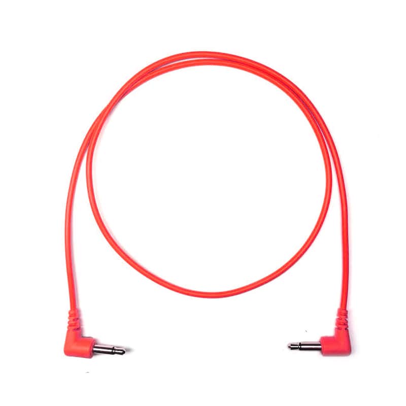 Tendrils Cables Right Angled Eurorack Patch Cable (60cm - Red) 6 pack image 1