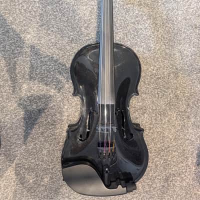 Glasser GCC-V4/4 2023 Violin (Black), Glasser Bow, Eastman Hard Case and Accessories image 2