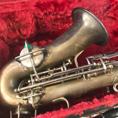 Martin Handcraft Curved Bb Soprano Saxophone Rare! 1926 - Silver Plate image 5