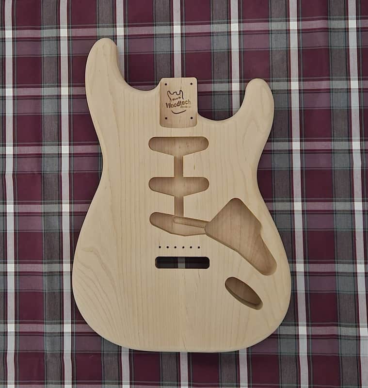 Woodtech Routing - 2 pc Alder Stratocaster Body - Unfinished image 1