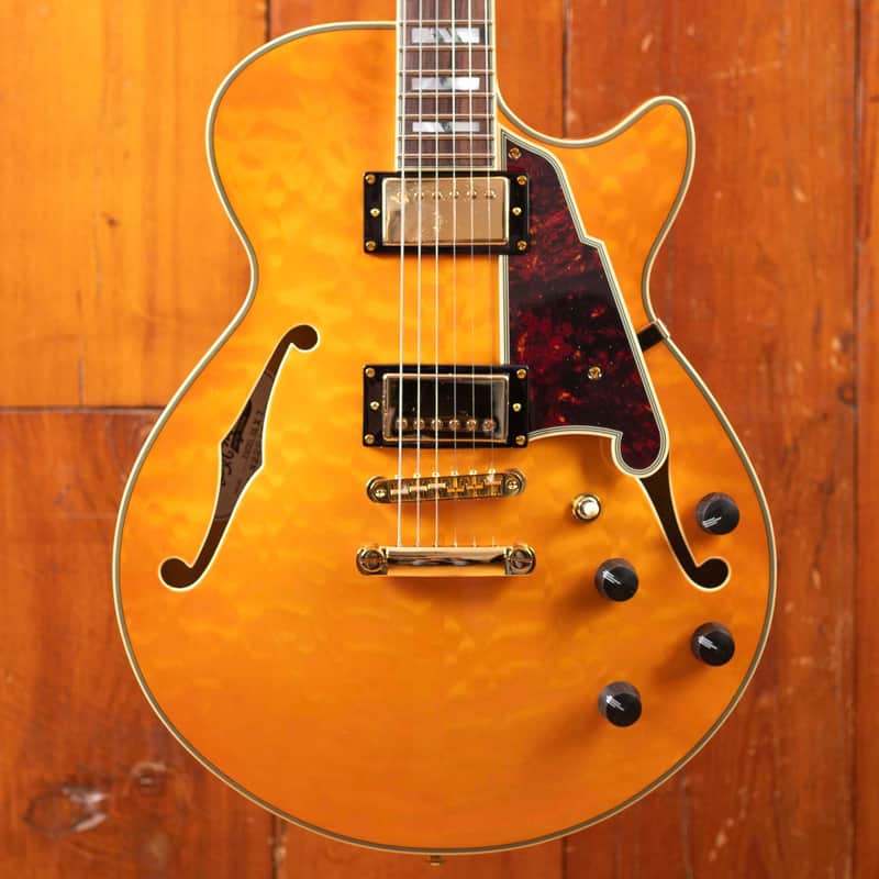 D'Angelico Excel SS XT Vintage Natural Quilt image 1