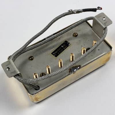 Gibson Patent Number Humbucker – Late 1960s – Braided Lead - Gold image 4