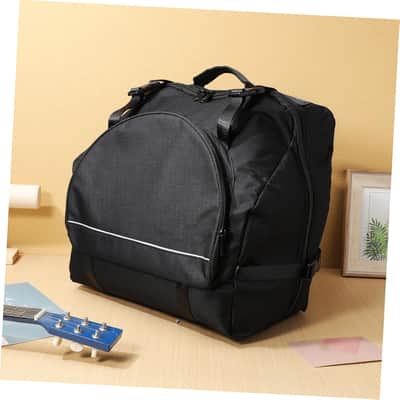 Accordion Bag, Padded 48/60/72 Bass Piano Gig Bag Backpack with Shoulder Straps, Accessories Bag, Accordion Case Instrument Carrying Bag, Black image 3