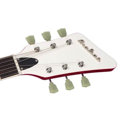 Airline Guitars Jetsons 2P FM Cherry Burst Flame image 11