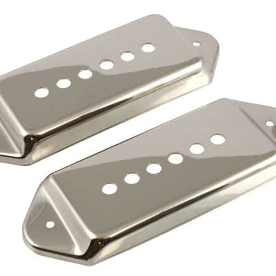 Pickup Covers (2) For P-90 Pickups, With Dog Ears - NICKEL